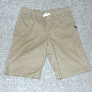 Nautica School Uniform Boys Shorts XL 18/20 Cotton Khaki Pockets Flat Elastic